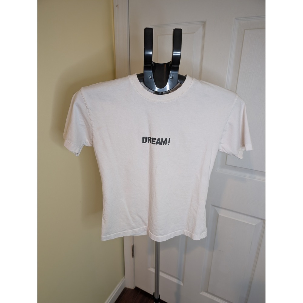 MSGM T-Shirt White‎ Dream Graphic Milano Logo Tee - Size S